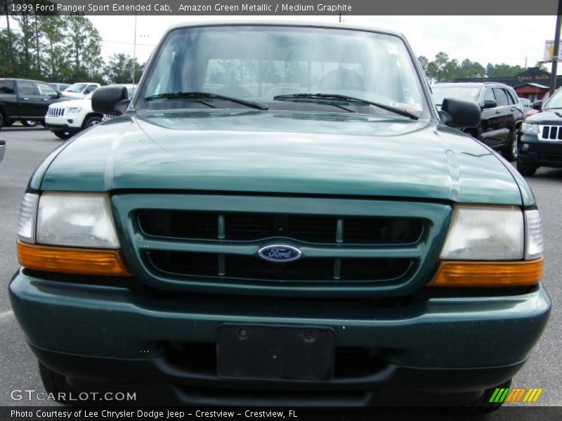 Amazon Green Metallic / Medium Graphite 1999 Ford Ranger Sport Extended Cab