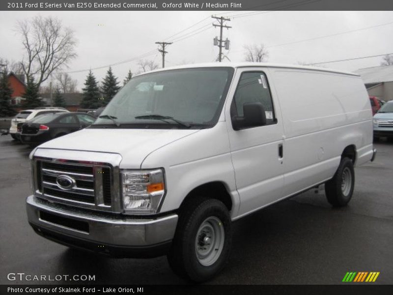 Oxford White / Medium Flint 2011 Ford E Series Van E250 Extended Commercial