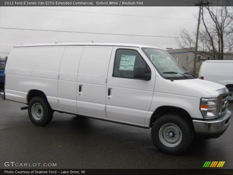 Oxford White / Medium Flint 2011 Ford E Series Van E250 Extended Commercial