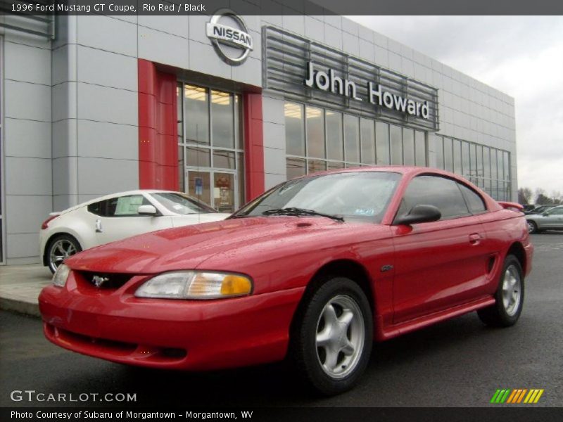 Rio Red / Black 1996 Ford Mustang GT Coupe