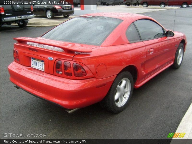 Rio Red / Black 1996 Ford Mustang GT Coupe