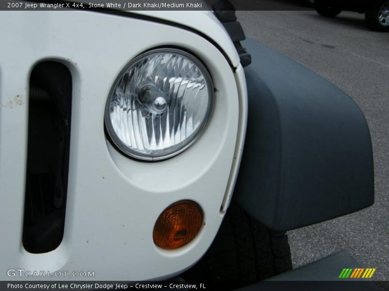 Stone White / Dark Khaki/Medium Khaki 2007 Jeep Wrangler X 4x4