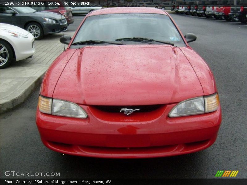 Rio Red / Black 1996 Ford Mustang GT Coupe