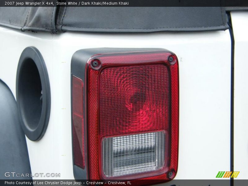 Stone White / Dark Khaki/Medium Khaki 2007 Jeep Wrangler X 4x4