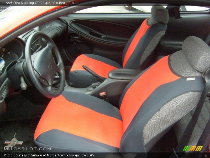 Rio Red / Black 1996 Ford Mustang GT Coupe