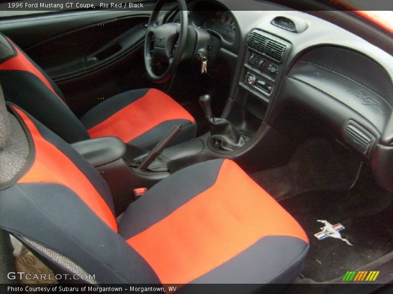 Rio Red / Black 1996 Ford Mustang GT Coupe