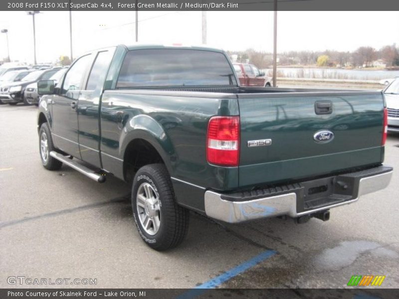 Forest Green Metallic / Medium/Dark Flint 2008 Ford F150 XLT SuperCab 4x4