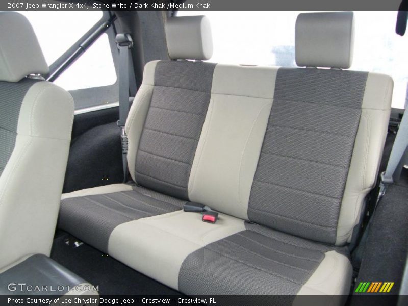 Stone White / Dark Khaki/Medium Khaki 2007 Jeep Wrangler X 4x4