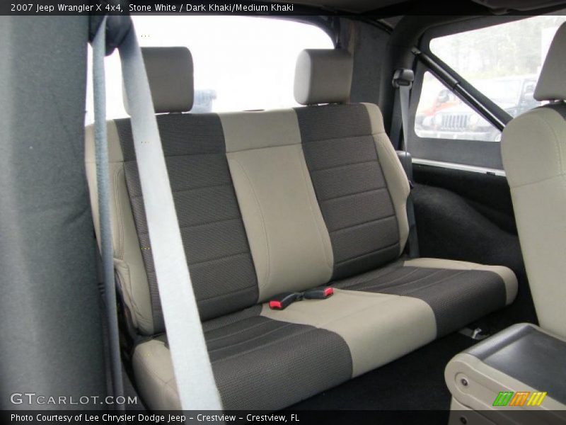 Stone White / Dark Khaki/Medium Khaki 2007 Jeep Wrangler X 4x4