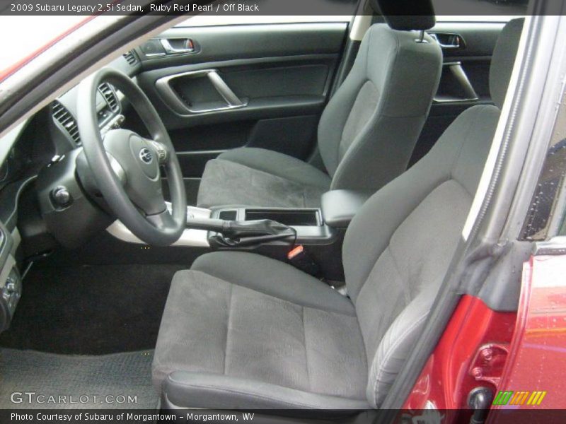 Ruby Red Pearl / Off Black 2009 Subaru Legacy 2.5i Sedan