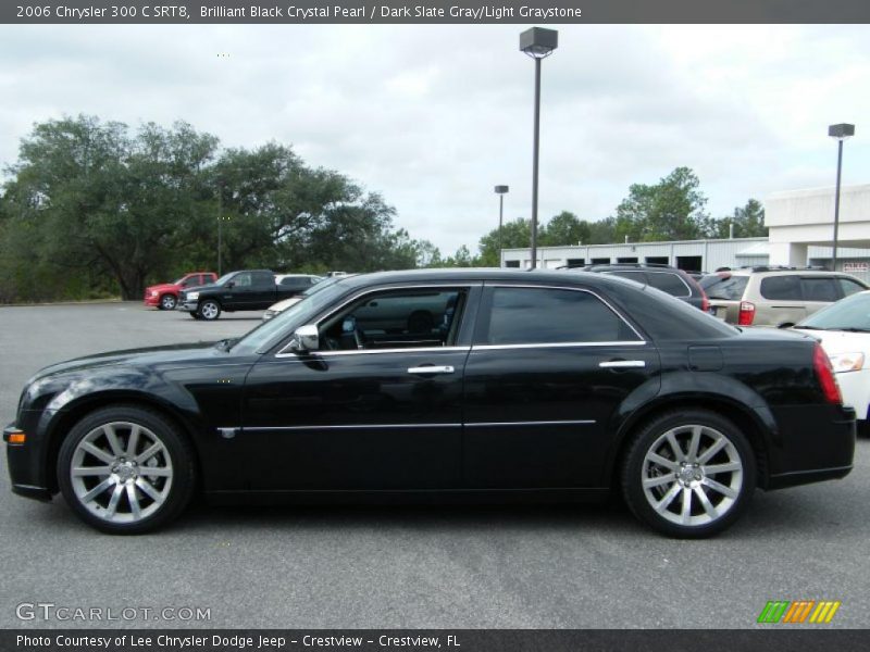 Brilliant Black Crystal Pearl / Dark Slate Gray/Light Graystone 2006 Chrysler 300 C SRT8