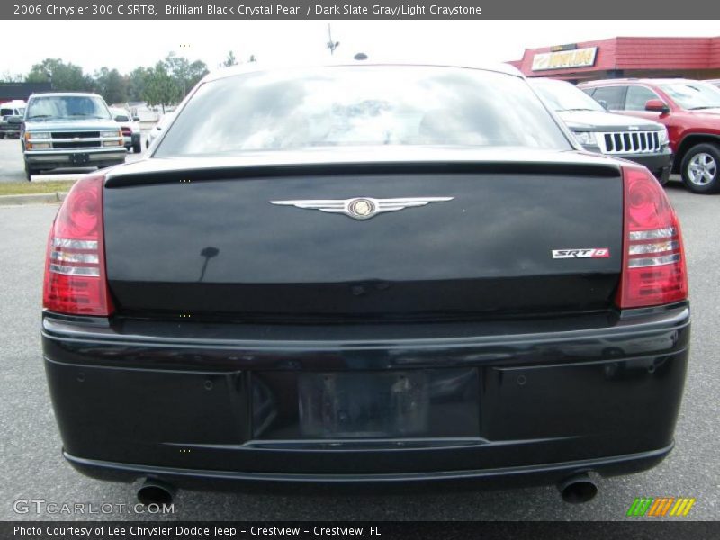Brilliant Black Crystal Pearl / Dark Slate Gray/Light Graystone 2006 Chrysler 300 C SRT8