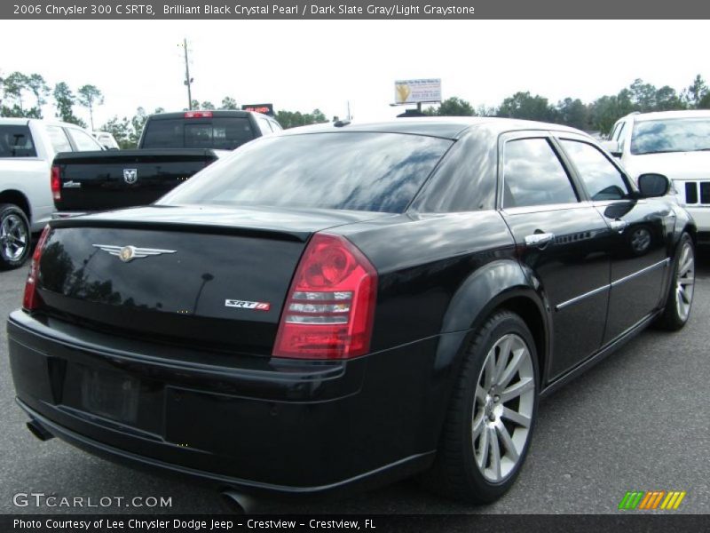 Brilliant Black Crystal Pearl / Dark Slate Gray/Light Graystone 2006 Chrysler 300 C SRT8