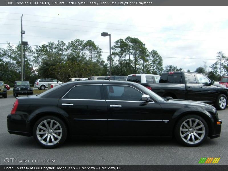 Brilliant Black Crystal Pearl / Dark Slate Gray/Light Graystone 2006 Chrysler 300 C SRT8
