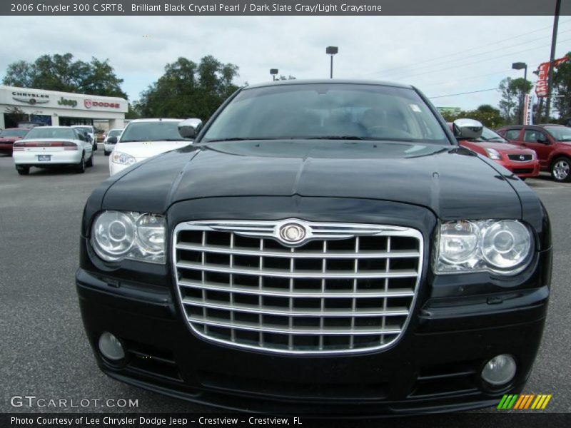 Brilliant Black Crystal Pearl / Dark Slate Gray/Light Graystone 2006 Chrysler 300 C SRT8
