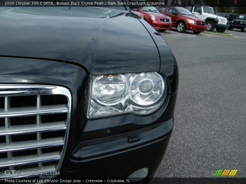 Brilliant Black Crystal Pearl / Dark Slate Gray/Light Graystone 2006 Chrysler 300 C SRT8