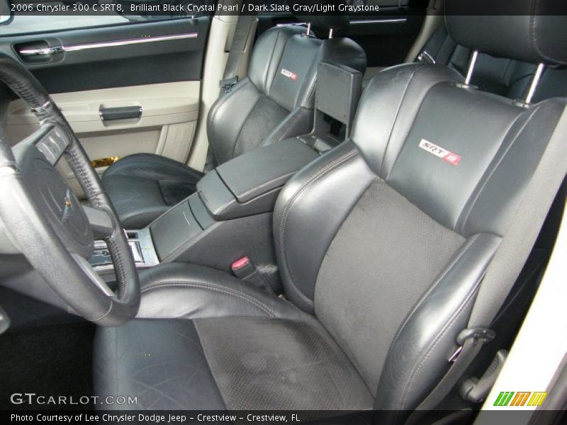 Brilliant Black Crystal Pearl / Dark Slate Gray/Light Graystone 2006 Chrysler 300 C SRT8