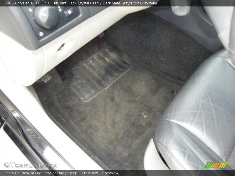 Brilliant Black Crystal Pearl / Dark Slate Gray/Light Graystone 2006 Chrysler 300 C SRT8