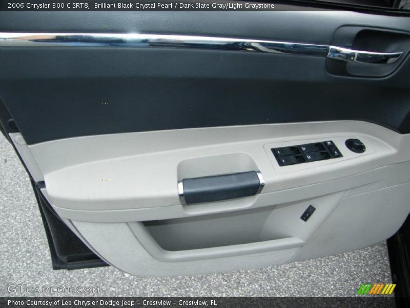 Brilliant Black Crystal Pearl / Dark Slate Gray/Light Graystone 2006 Chrysler 300 C SRT8