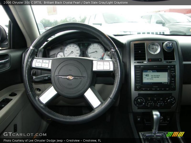 Brilliant Black Crystal Pearl / Dark Slate Gray/Light Graystone 2006 Chrysler 300 C SRT8
