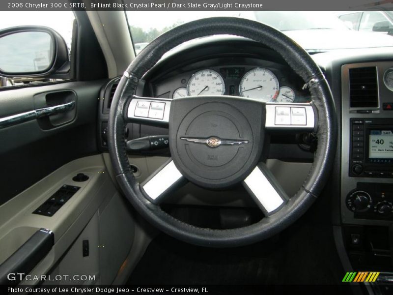 Brilliant Black Crystal Pearl / Dark Slate Gray/Light Graystone 2006 Chrysler 300 C SRT8
