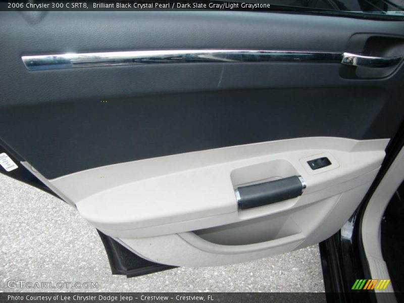 Brilliant Black Crystal Pearl / Dark Slate Gray/Light Graystone 2006 Chrysler 300 C SRT8