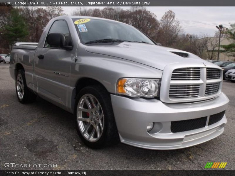Bright Silver Metallic / Dark Slate Gray 2005 Dodge Ram 1500 SRT-10 Regular Cab