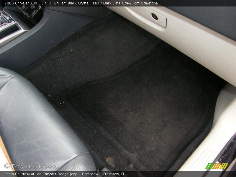 Brilliant Black Crystal Pearl / Dark Slate Gray/Light Graystone 2006 Chrysler 300 C SRT8