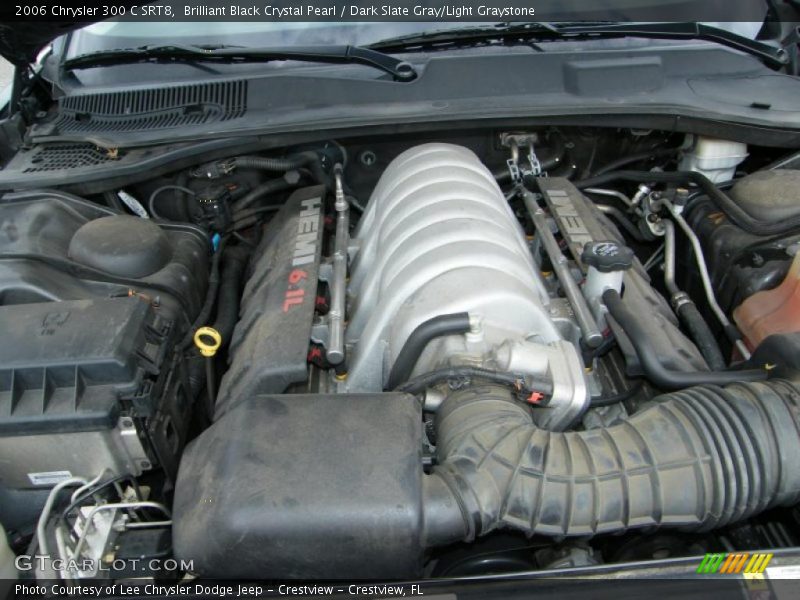 Brilliant Black Crystal Pearl / Dark Slate Gray/Light Graystone 2006 Chrysler 300 C SRT8