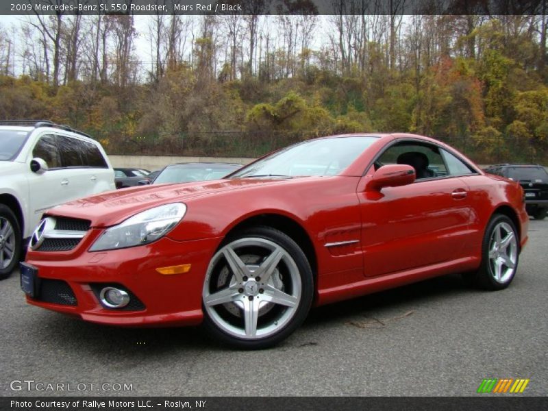 Mars Red / Black 2009 Mercedes-Benz SL 550 Roadster