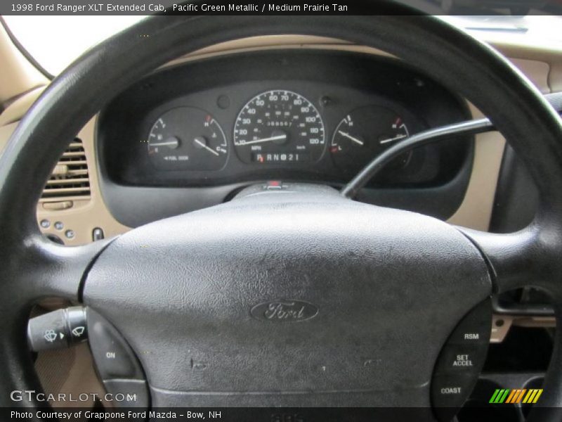 Pacific Green Metallic / Medium Prairie Tan 1998 Ford Ranger XLT Extended Cab