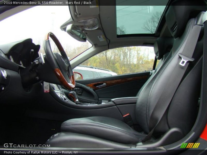 Mars Red / Black 2009 Mercedes-Benz SL 550 Roadster