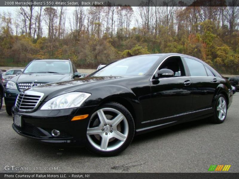 Black / Black 2008 Mercedes-Benz S 550 4Matic Sedan