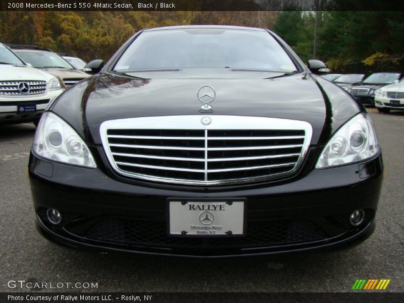 Black / Black 2008 Mercedes-Benz S 550 4Matic Sedan