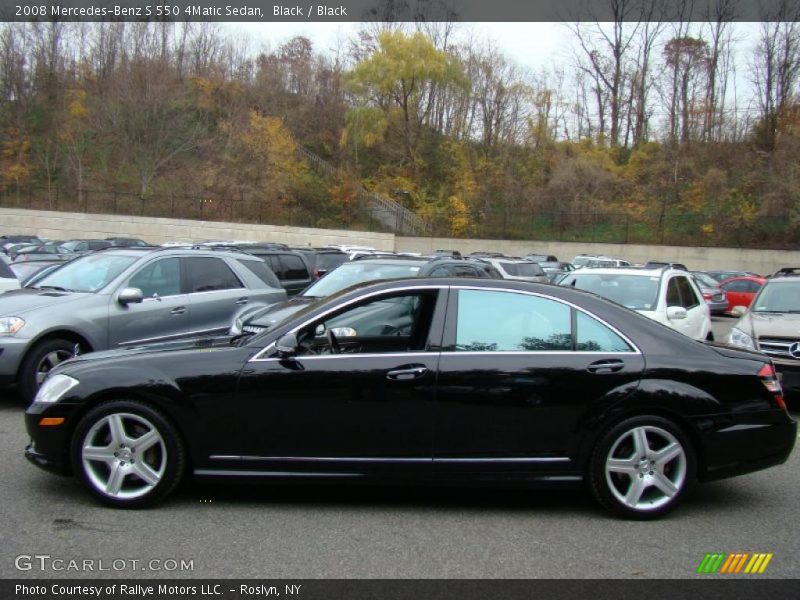 Black / Black 2008 Mercedes-Benz S 550 4Matic Sedan