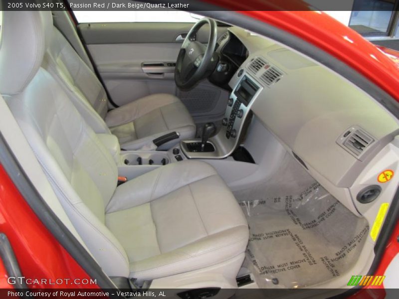  2005 S40 T5 Dark Beige/Quartz Leather Interior