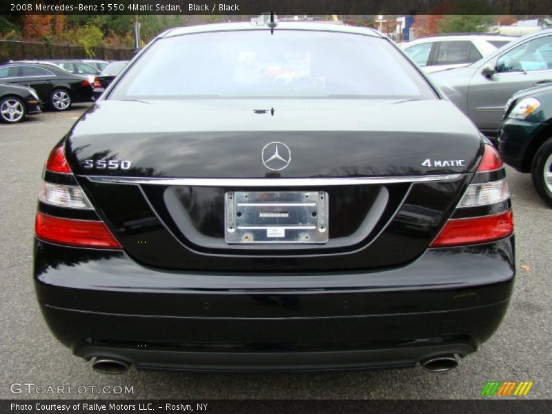 Black / Black 2008 Mercedes-Benz S 550 4Matic Sedan