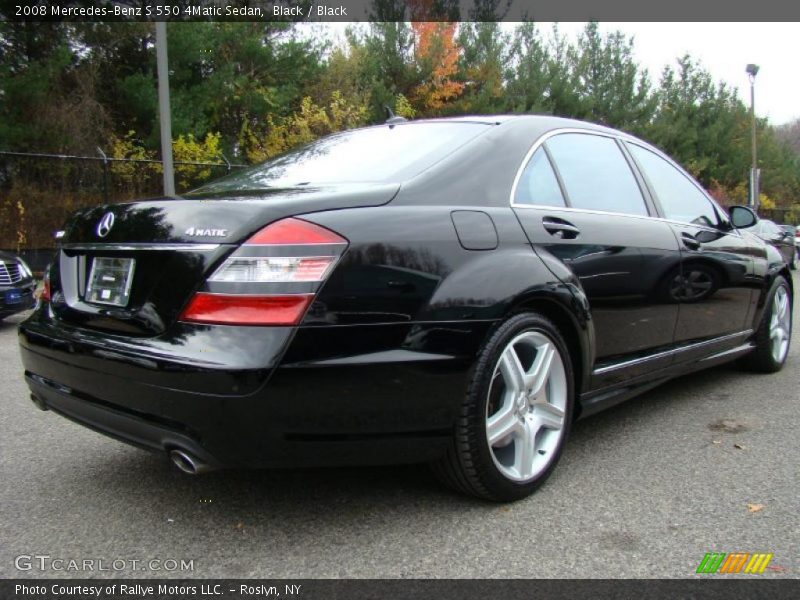 Black / Black 2008 Mercedes-Benz S 550 4Matic Sedan