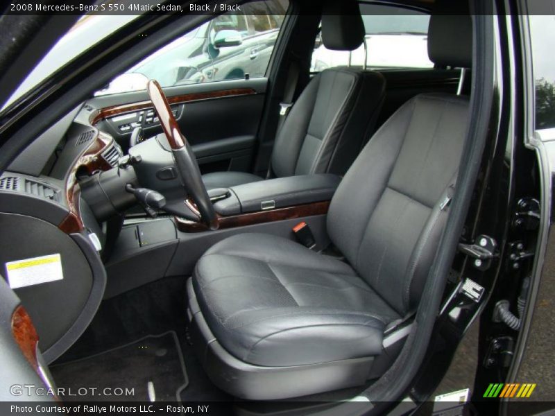 Black / Black 2008 Mercedes-Benz S 550 4Matic Sedan