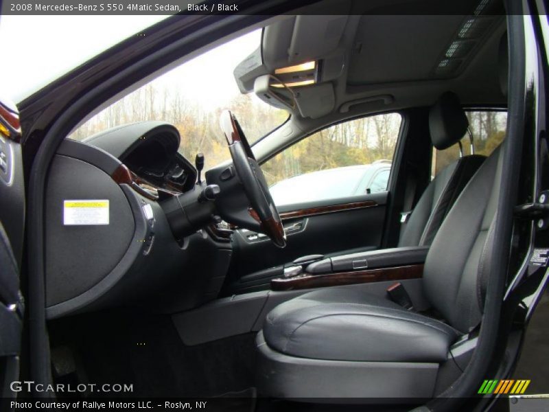 Black / Black 2008 Mercedes-Benz S 550 4Matic Sedan