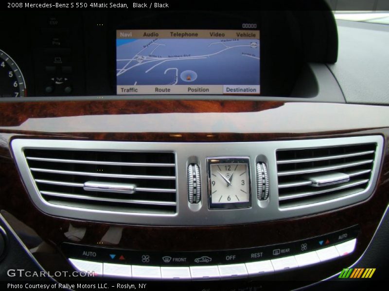 Black / Black 2008 Mercedes-Benz S 550 4Matic Sedan