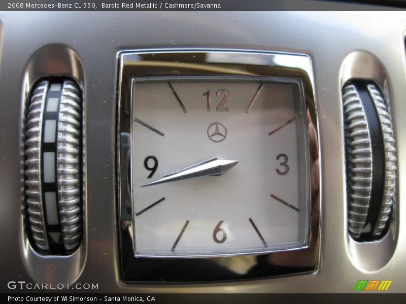 Barolo Red Metallic / Cashmere/Savanna 2008 Mercedes-Benz CL 550