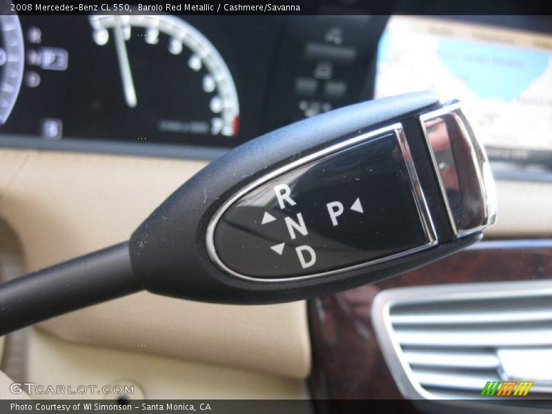 Controls of 2008 CL 550