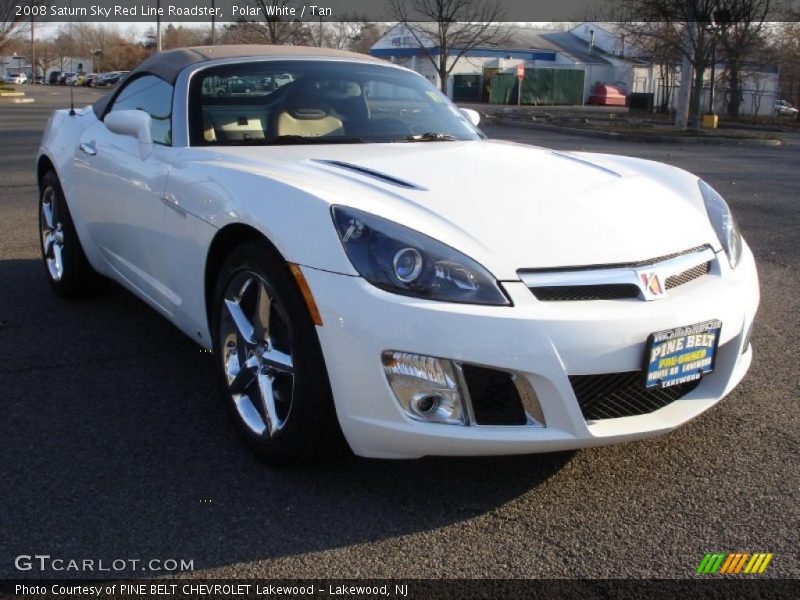 Polar White / Tan 2008 Saturn Sky Red Line Roadster