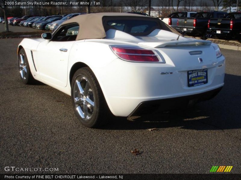 Polar White / Tan 2008 Saturn Sky Red Line Roadster