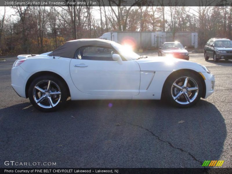 Polar White / Tan 2008 Saturn Sky Red Line Roadster