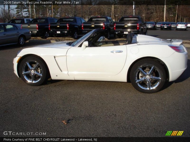 Polar White / Tan 2008 Saturn Sky Red Line Roadster