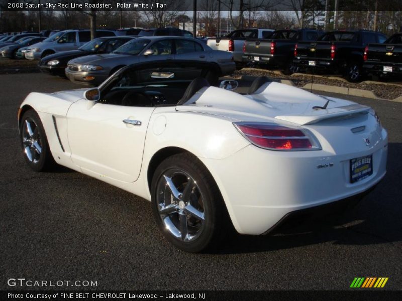 Polar White / Tan 2008 Saturn Sky Red Line Roadster