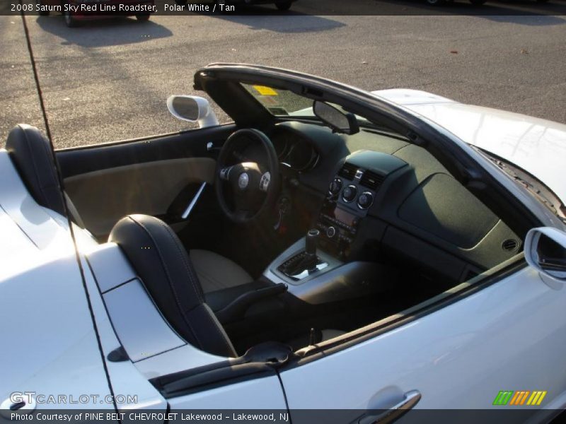 Polar White / Tan 2008 Saturn Sky Red Line Roadster