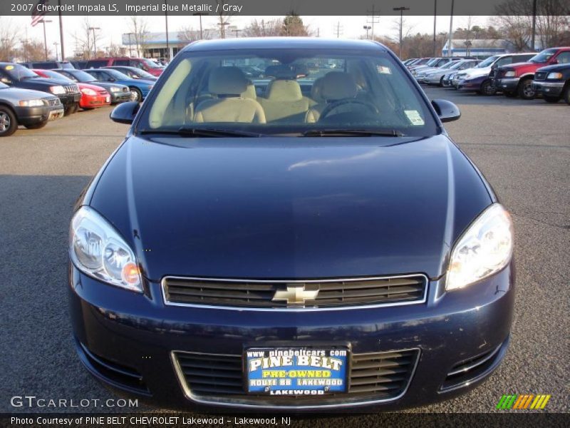 Imperial Blue Metallic / Gray 2007 Chevrolet Impala LS